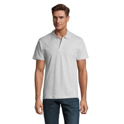 Spring Ii  Polo Homme 210GCouleur:BLANC CHINÉ    
