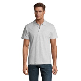 Spring Ii  Polo Homme 210GCouleur:BLANC CHINÉ    