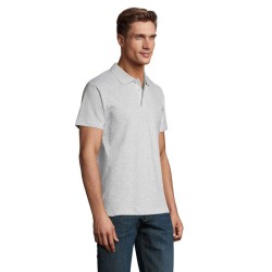 Spring Ii  Polo Homme 210GCouleur:BLANC CHINÉ    