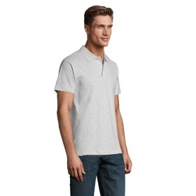 Spring Ii  Polo Homme 210GCouleur:BLANC CHINÉ    