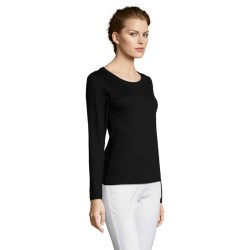 Majestic T-Shirt Manches LgCouleur:NOIR PROFOND   