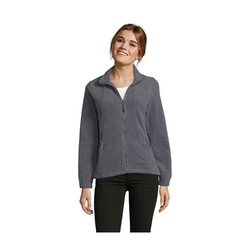 North Women Veste PolaireCouleur:Gris chiné