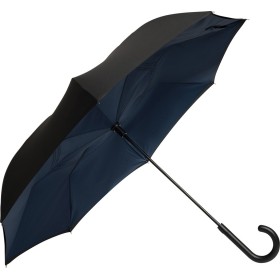 Parapluie canne automatique OPPOSITE560103-OPPOSITECouleur:bleu foncé, noir (4081),Parapluie canne automatique OPPOSITE560103-OP