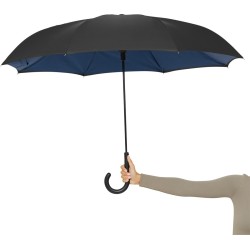 Parapluie canne automatique OPPOSITE560103-OPPOSITECouleur:bleu foncé, noir (4081),Parapluie canne automatique OPPOSITE560103-OP