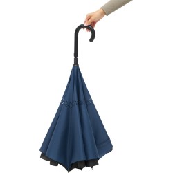 Parapluie canne automatique OPPOSITE560103-OPPOSITECouleur:bleu foncé, noir (4081),Parapluie canne automatique OPPOSITE560103-OP