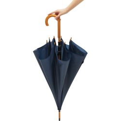 Parapluie automatique en bois JAZZ560103-JAZZCouleur:bleu marine (4086),Parapluie automatique en bois JAZZ560103-JAZZCouleur:ble