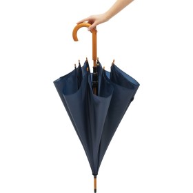 Parapluie automatique en bois JAZZ560103-JAZZCouleur:bleu marine (4086),Parapluie automatique en bois JAZZ560103-JAZZCouleur:ble