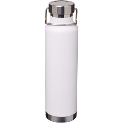 Bouteille avec isolation sous vide Astra de 650 ml en cuivre et acier inoxydable recyclé certifié RCSCouleur:Blanc