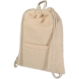 Sac à dos avec cordon sherpa recyclé GRS de 9 L BearCouleur:Naturel