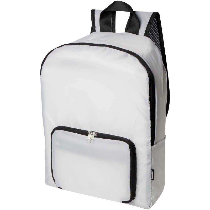 Sac à dos pliable EcoFold de 15 L en RPETCouleur:Blanc