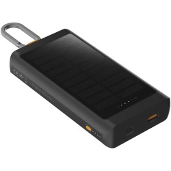 Batterie de secours solaire Xtorm XG2S101 Go2 de 10 000 mAh et 15 W avec éclairageCouleur:Charbon