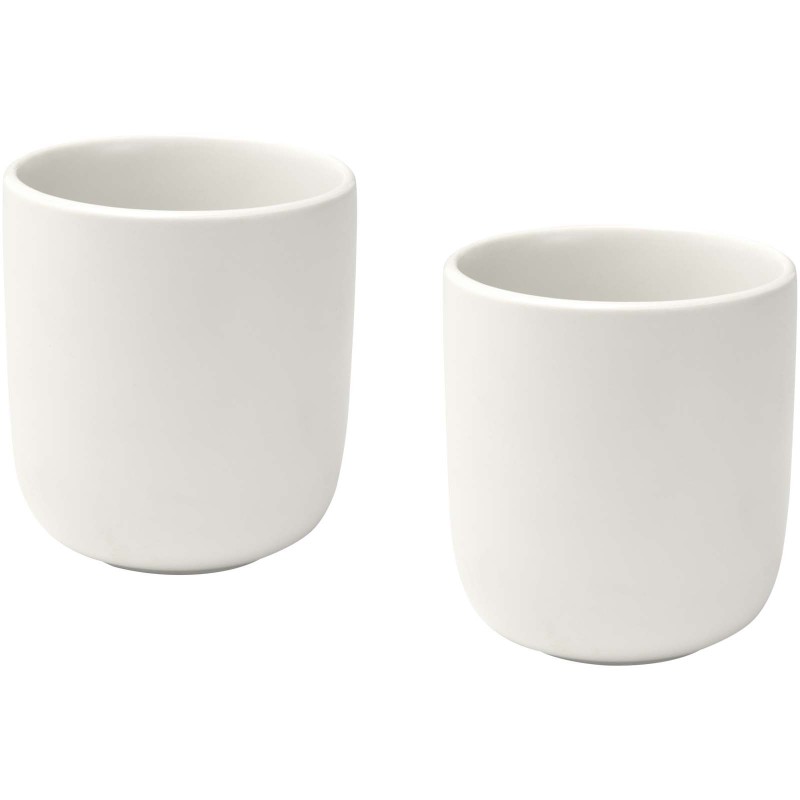 Tasses en céramique Male de 200 ml - set de 2Couleur:Blanc