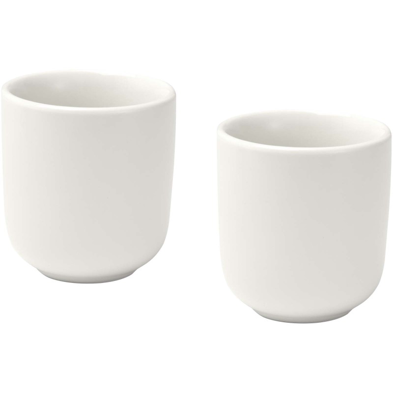 Tasses à expresso Male en céramique de 90 ml - set de 2Couleur:Blanc