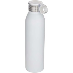 Bouteille d’eau Grom de 650 ml en acier inoxydable recyclé certifié RCSCouleur:Blanc
