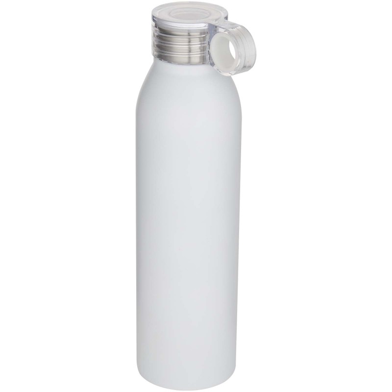 Bouteille d’eau Grom de 650 ml en acier inoxydable recyclé certifié RCSCouleur:Blanc