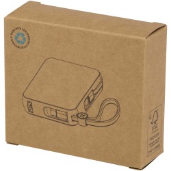 Batterie externe Acrux de 10 000 mAh et 35 W pour tablette avec câble Type-C intégré - fabriquée en plastique recycléCouleur:Bla