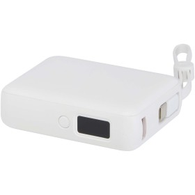 Batterie externe Acrux de 10 000 mAh et 35 W pour tablette avec câble Type-C intégré - fabriquée en plastique recycléCouleur:Bla