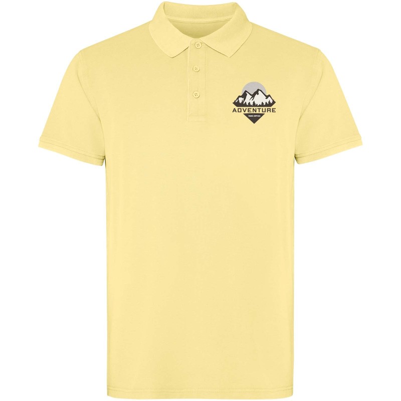 Polo Cobain unisexe à manches courtesCouleur:Jaune