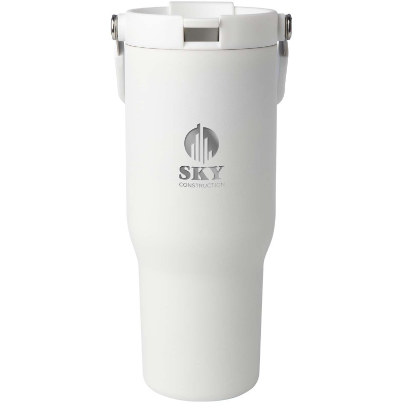 Gobelet avec isolation sous vide Bronx en cuivre et acier inoxydable recyclé certifié RCS Bronx de 900 ml avec couvercle à doubl
