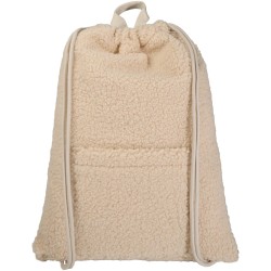 Sac à dos avec cordon sherpa recyclé GRS de 9 L BearCouleur:Naturel