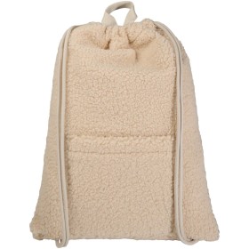 Sac à dos avec cordon sherpa recyclé GRS de 9 L BearCouleur:Naturel