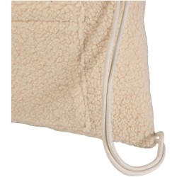 Sac à dos avec cordon sherpa recyclé GRS de 9 L BearCouleur:Naturel