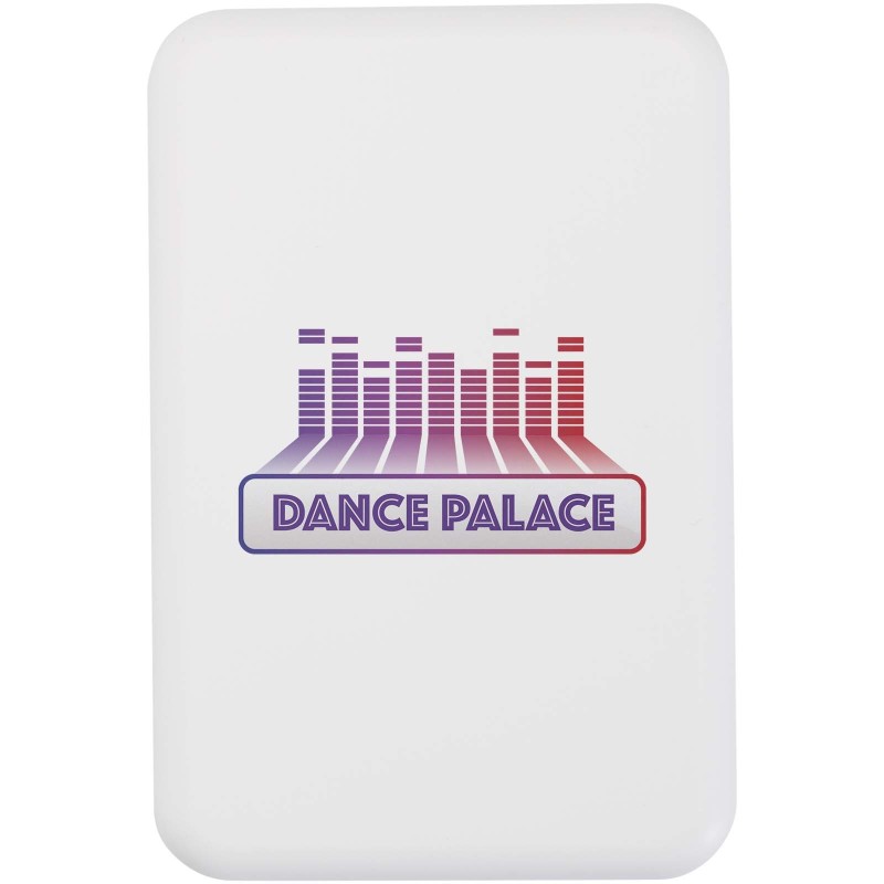 Batterie de secours Acrab magnétique sans fil de 5 000 mAh et 15 W avec PD de 20 W - fabriquée en plastique recycléCouleur:Blanc