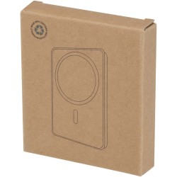 Batterie de secours Acrab magnétique sans fil de 5 000 mAh et 15 W avec PD de 20 W - fabriquée en plastique recycléCouleur:Blanc
