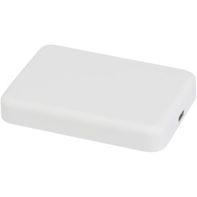 Batterie de secours Acrab magnétique sans fil de 5 000 mAh et 15 W avec PD de 20 W - fabriquée en plastique recycléCouleur:Blanc
