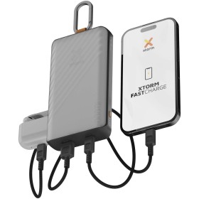 Batterie de secours solaire Xtorm XG2S101 Go2 de 10 000 mAh et 15 W avec éclairageCouleur:Charbon