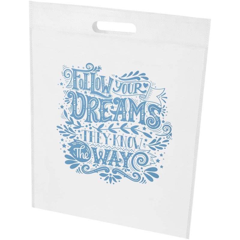 Sac shopping EcoSeal non tissé de 5 L en matériaux recyclés certifiés GRSCouleur:Blanc