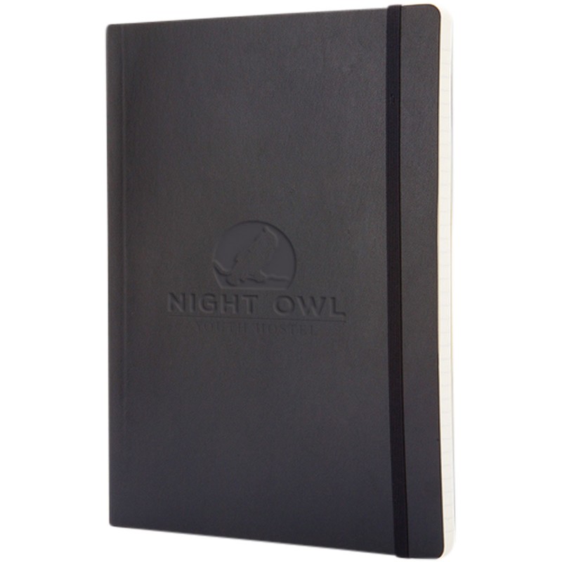 Carnet Classic XL à couverture souple - lignéCouleur:Noir