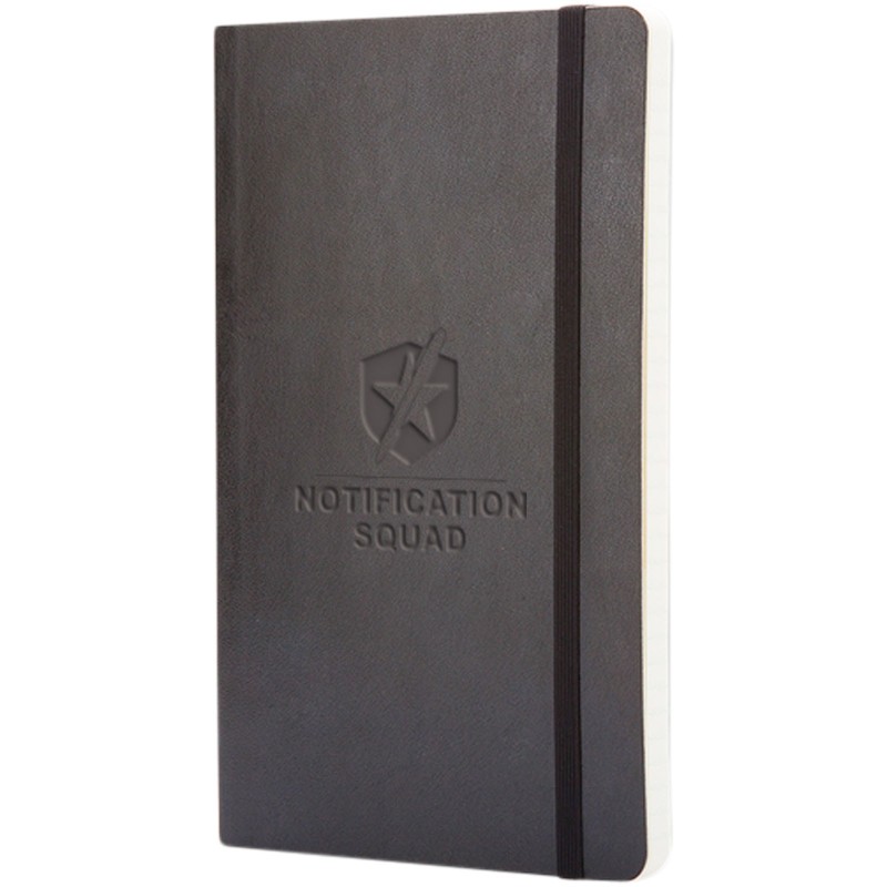 Carnet Classic L à couverture souple - lignéCouleur:Noir