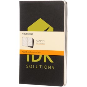 Journal Cahier L - lignéCouleur:Noir
