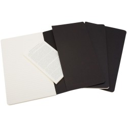 Journal Cahier L - lignéCouleur:Noir