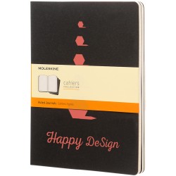 Journal Cahier XL  - lignéCouleur:Noir