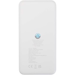 Batterie de secours Intan de 10 000 mAh et 10 W en plastique recycléCouleur:Blanc