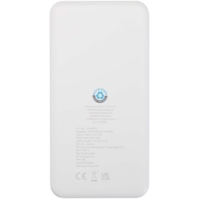 Batterie de secours Intan de 10 000 mAh et 10 W en plastique recycléCouleur:Blanc