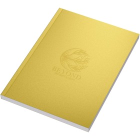 Cahier A5 Novella Austen à couverture souple métallisée de 100 feuillesCouleur:Doré