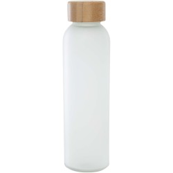 Bouteille en verre sodocalcique mat Lume de 500 ml avec couvercle en bambouCouleur:Blanc