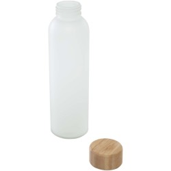 Bouteille en verre sodocalcique mat Lume de 500 ml avec couvercle en bambouCouleur:Blanc