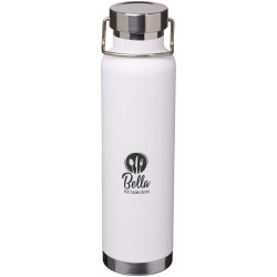 Bouteille avec isolation sous vide Astra de 650 ml en cuivre et acier inoxydable recyclé certifié RCSCouleur:Blanc