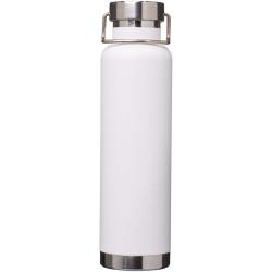 Bouteille avec isolation sous vide Astra de 650 ml en cuivre et acier inoxydable recyclé certifié RCSCouleur:Blanc