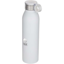 Bouteille d’eau Grom de 650 ml en acier inoxydable recyclé certifié RCSCouleur:Blanc