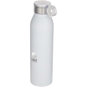 Bouteille d’eau Grom de 650 ml en acier inoxydable recyclé certifié RCSCouleur:Blanc