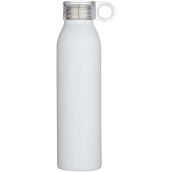 Bouteille d’eau Grom de 650 ml en acier inoxydable recyclé certifié RCSCouleur:Blanc