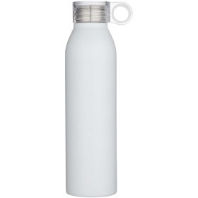Bouteille d’eau Grom de 650 ml en acier inoxydable recyclé certifié RCSCouleur:Blanc