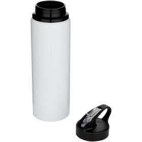 Bouteille d’eau Fitz de 800 ml en acier inoxydable recyclé certifié RCS à simple paroiCouleur:Blanc