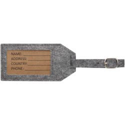 Étiquette à bagage TieCouleur:Gris