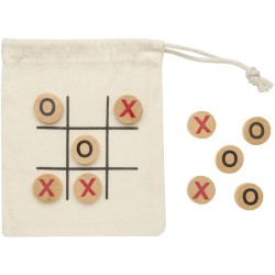 Jeu de morpion Whorl en boisCouleur:Naturel